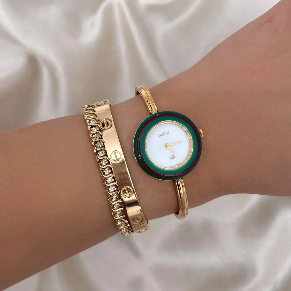 AUTHENTIC VINTAGE GUCCI BEZEL WATCH - 13 INTERCHANGEABLE BEZELS